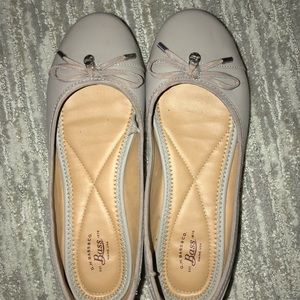 Eggshell ballet flats